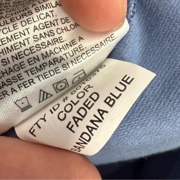 Frye tiered sundress with pockets faded bandanna blue plus size 3X - Picture 5 of 7